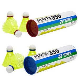 [배드민턴용품]요넥스 - 마비스-350(MAVIS-350) 셔틀콕 6개 /배드민턴공/배드민턴/배드민턴볼/형광색/흰색/파란띠/빨간띠
