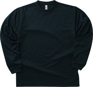 [단체복]탐스 -  드라이 라운드 긴팔 티셔츠(00304-ALT_005) 단체복/마킹가능/마킹시추가비용별도/마킹필요시전화요망/색상블랙