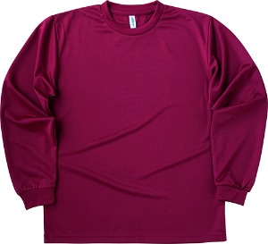 [단체복]탐스 -  드라이 라운드 긴팔 티셔츠(00304-ALT_112) 단체복/마킹가능/마킹시추가비용별도/마킹필요시전화요망/색상버건디
