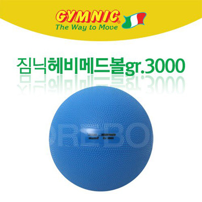 짐닉 - 헤비메디볼 3.0kg 파랑/중량공/근력강화/유산소운동