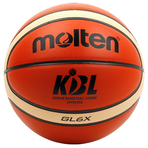 몰텐 - GL6X 농구공 6호/FIBA 공인구/BGL6X/프리미엄천연가죽/KBL 공식사용구/몰텐농구공/오렌지×아이보리/볼/Molten