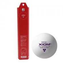 [탁구용품]엑시옴 - 센사 경기용 플라스틱볼 (심볼) 6개입/ABS 하드 강화 플라스틱/폴리볼/SENSA/참피온